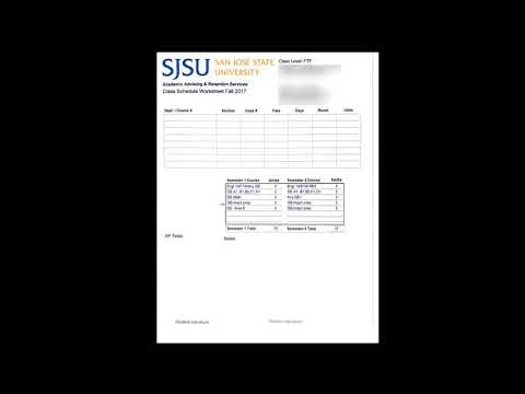 Sjsu Class Schedule