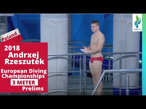 2018 Andrxej Rzeszutek - Poland - 3 Meter diving - European Diving Championships preliminary