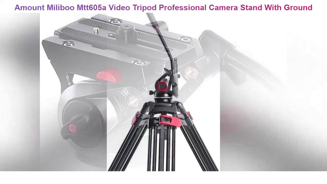Miliboo MTT605A Video Tripod Professional Camera Stand with Ground Spreader