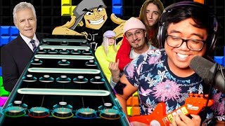 Cover art for soulless 5 meme (the quality of soulless 5) with acai playing it with a yo gabba gabba guitar