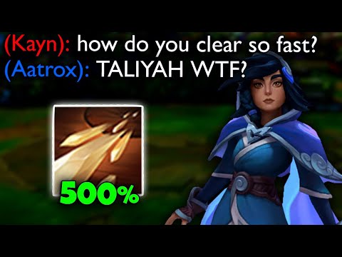 500% MORE DAMAGE?? They actually OVERBUFFED Taliyah in the Jungle!