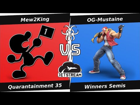Quarantainment 35 Winners Semis - Mew2King (Game&Watch, Steve) Vs. OG-Mustaine (Terry) - SSBU