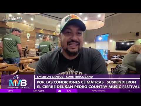 Por las condiciones climáticas no se pudo terminar la ultima jornada  del  Country Music Festival