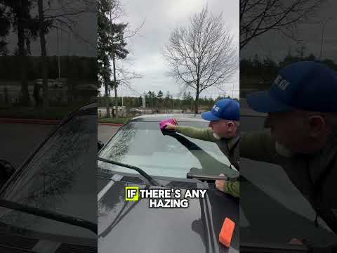 Part of a video titled How to apply a Nano Glass Coating for Safe, Protected Windshield! The ...