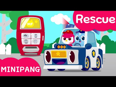 Learn colors with Miniforce | Minipang Rescue | Ride a Bicycle | Color play | Mini-Pang TV 2D Play