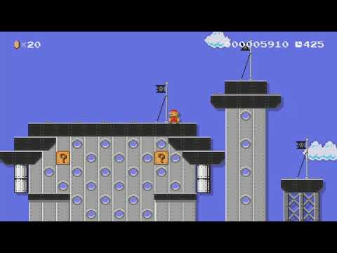 Midair Metro by Josh - SUPER MARIO MAKER - NO COMMENTARY 1bi