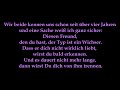 Fettes Brot - Ich lass dich nicht los Lyrics