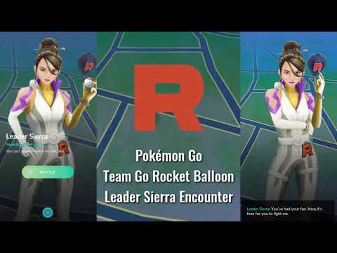 Pokémon Go - Leader Sierra Encounter - Team Go Rocket Balloon