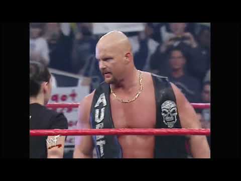 Stone Cold Gives Stephanie A Stunner  RAW IS WAR 2001