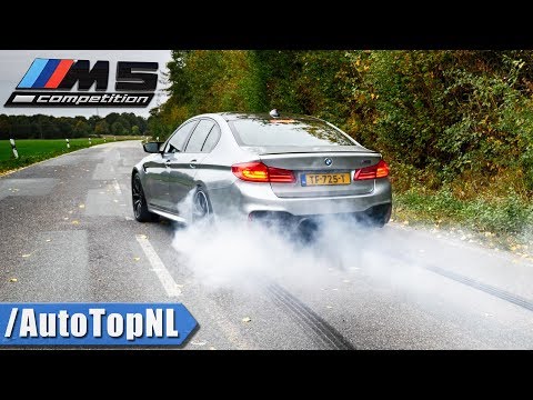 BMW M5 F90 Competition | EXHAUST Sound BURNOUT DRIFTS & TOP SPEED by AutoTopNL