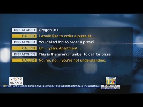 女性はピザを注文して911の電話を偽装 (Woman disguises 911 call by ordering pizza)