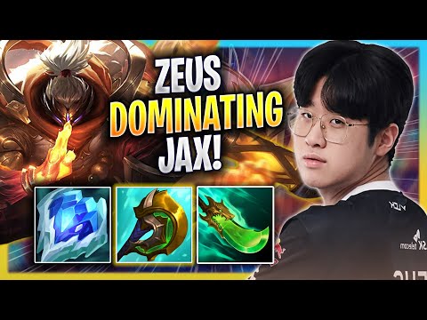 ZEUS DOMINATING WITH JAX! - T1 Zeus Plays Jax TOP vs Rumble! | Season 2023