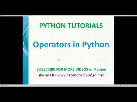 Learn Operators in Python | Python tutorials for beginners - Mind Luster