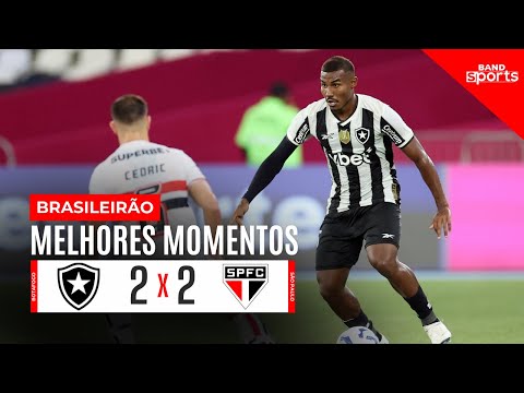SÃO PAULO CEDE E EMPATA MAIS UMA NO BRASILEIRÃO - BOTAFOGO 1X1 SÃO PAULO | MELHORES MOMENTOS