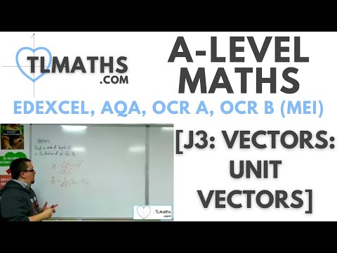 A-Level Maths: J3-04 [Vectors: Unit Vectors]