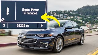 “Engine power is reduced” warning in Chevy Malibu