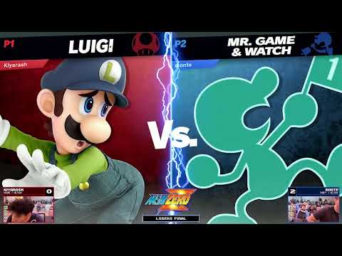 MSM.ZERO 10 Losers Final - Kiyarash (Luigi) Vs. Monte (Game and Watch) - SSBU Tournament