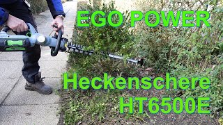 EGO POWER Heckenschere // Akku Heckenschere 56V // Hecke schneiden / EGO HT 6500 E - NewWonder555
