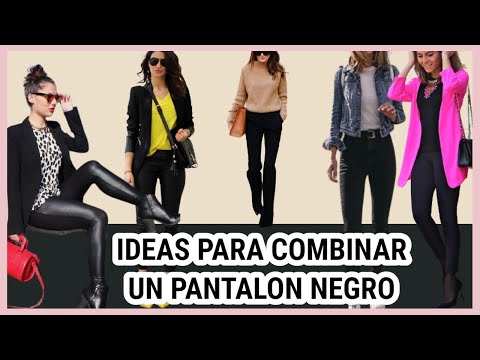 COMBINACIONES DE ROPA ELEGANTES Y FINAS CON UN PANTALON DE COLOR NEGRO / LOOKS CON PANTALONES NEGROS