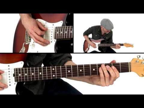 Blues Rock Groove - Painful Memory #2 - Guitar Lesson - Jeff McErlain