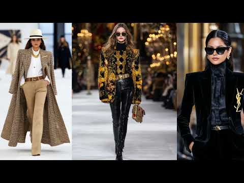 SAINT LAURENT Inspired Fall-Winter 2025/2026 Fashion Outfit Shines at Paris Fashion Week