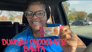 REVIEWMAS DAY 18: DUNKIN COOKIE BUTTER CREME FILLED SANTA #THEREVIEWQUEEN