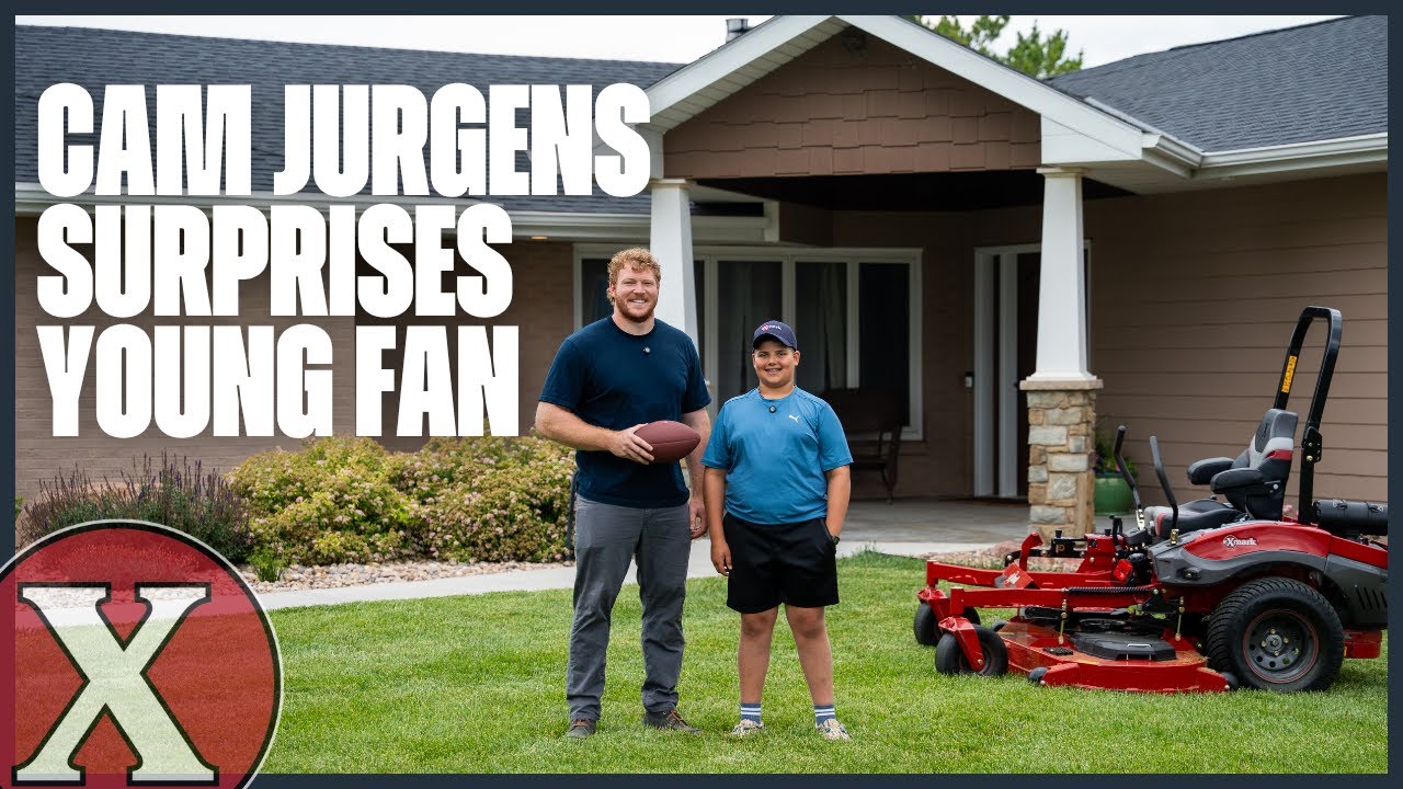 Cam Jurgens Surprises a Young Fan with Exmark