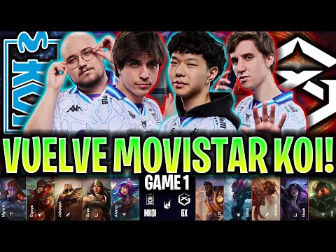 KOI VUELVE A LA LEC COMO CAMPEÓN! 😱DUELO ESPAÑOL!🔥 - KOI vs GX Game 1 LEC 2025 ESPAÑOL KNEKRO