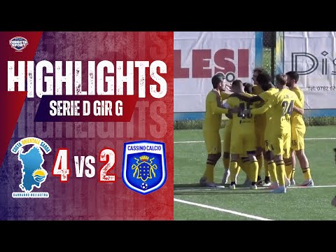 Calcio Serie D Gir. G - Costa Orientale Sarda-Cassino Calcio 1924 4-2 (Highlights)