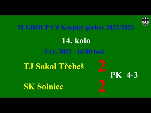 Sestřih TJ Sokol Třebeš A - SK Solnice, 5.11. 2022