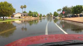preview picture of video 'Flooded road in AZ after brief rain storm'