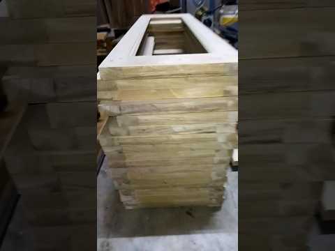 Brown round kumul wood, for window frames