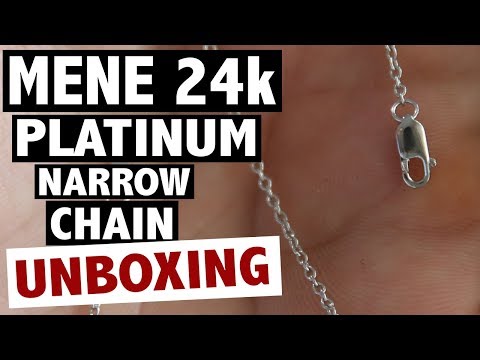 Menē Platinum Narrow Chain Unboxing (24k Investment Jewelry)