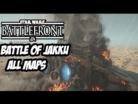 Star Wars Battlefront - Battle of Jakku DLC ALL MAPS - Full Gameplay [ 1080p 60fps ]