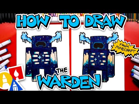 How To Draw The Warden From Minecraft