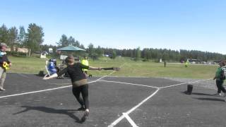 preview picture of video 'Bootthrowing by Eeva Isokorpi in Finnish Championships 2014'