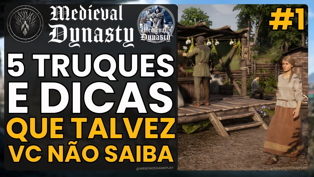 5 DICAS E TRUQUES que Podem te AJUDAR no Jogo Medieval Dynasty | 2024
