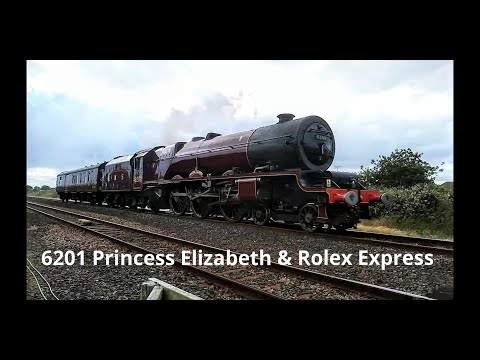 Prestatyn 30.06.2019 - 6201 Princess Elizabeth and Support coach and WCRC 57314 Rolex Express