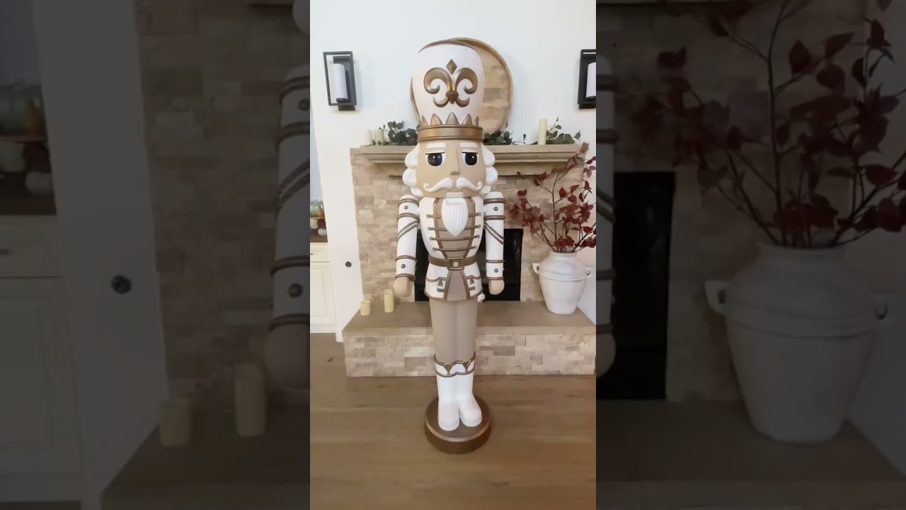 Nutcracker Makeover! I could not find a nutcracker that matches my Christmas tree decor, so I painte