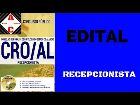 Apostila Concurso CRO-AL 2017 - Recepcionista