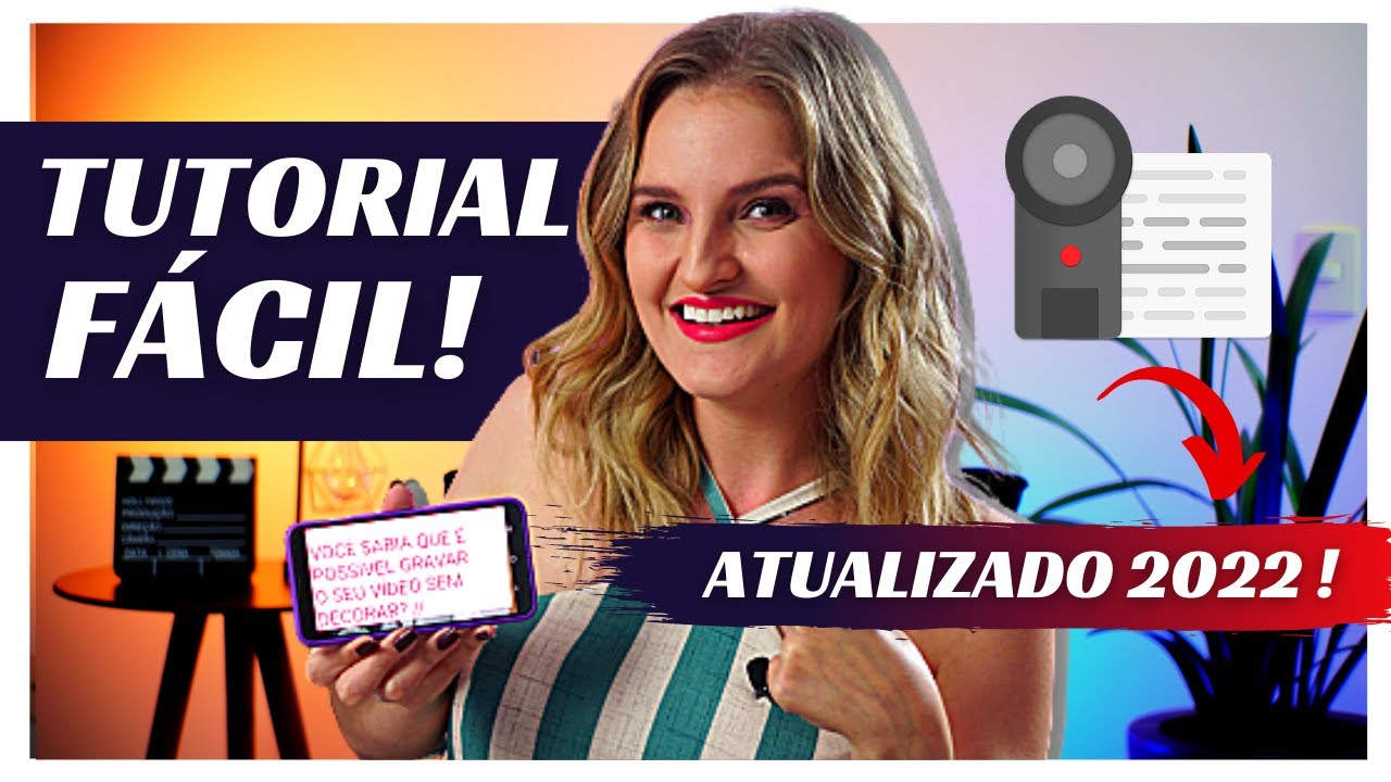 MELHOR APP DE TELEPROMPTER GRATUITO | Como gravar vídeos sem decorar conteúdo