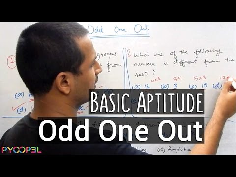 Odd One Out Theory (Aptitude Test) Video l Pyoopel.com