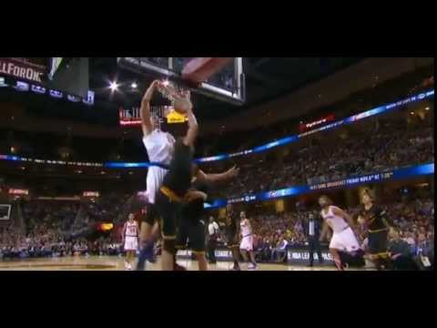 Knicks Rookie Kristaps Porzingis Dunks On Kevin Love!