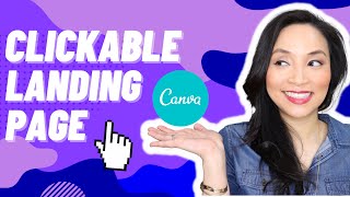 How to create a clickable landing page for your Instagram link in bio with Canva // Canva tutorial