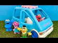 Sesame Street BLUE Fisher Price Van Ride TOY STORY Grocery Market Store SHOPPING