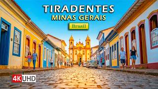 🇧🇷 The Most Charming Stone Streets in Minas Gerais — Tiradentes Walking Tour 【 4K UHD 】