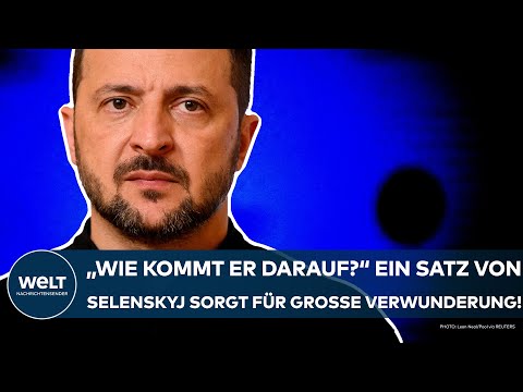 PUTINS KRIEG: "Wie kommt er darauf?" Ein Selenskyj-Satz sorgt für große Verwunderung in der Ukraine