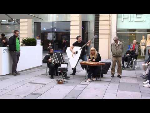 Austria Vienna Street Musicians Giant Balalaika