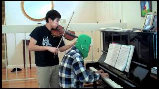 Howls Moving Castle Main Theme (Violin Piano cover