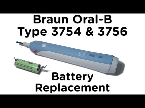 Battery Replacement Guide for Braun Oral-B Type 3756 & 3754 Professional Care and TriZone Toothbrush